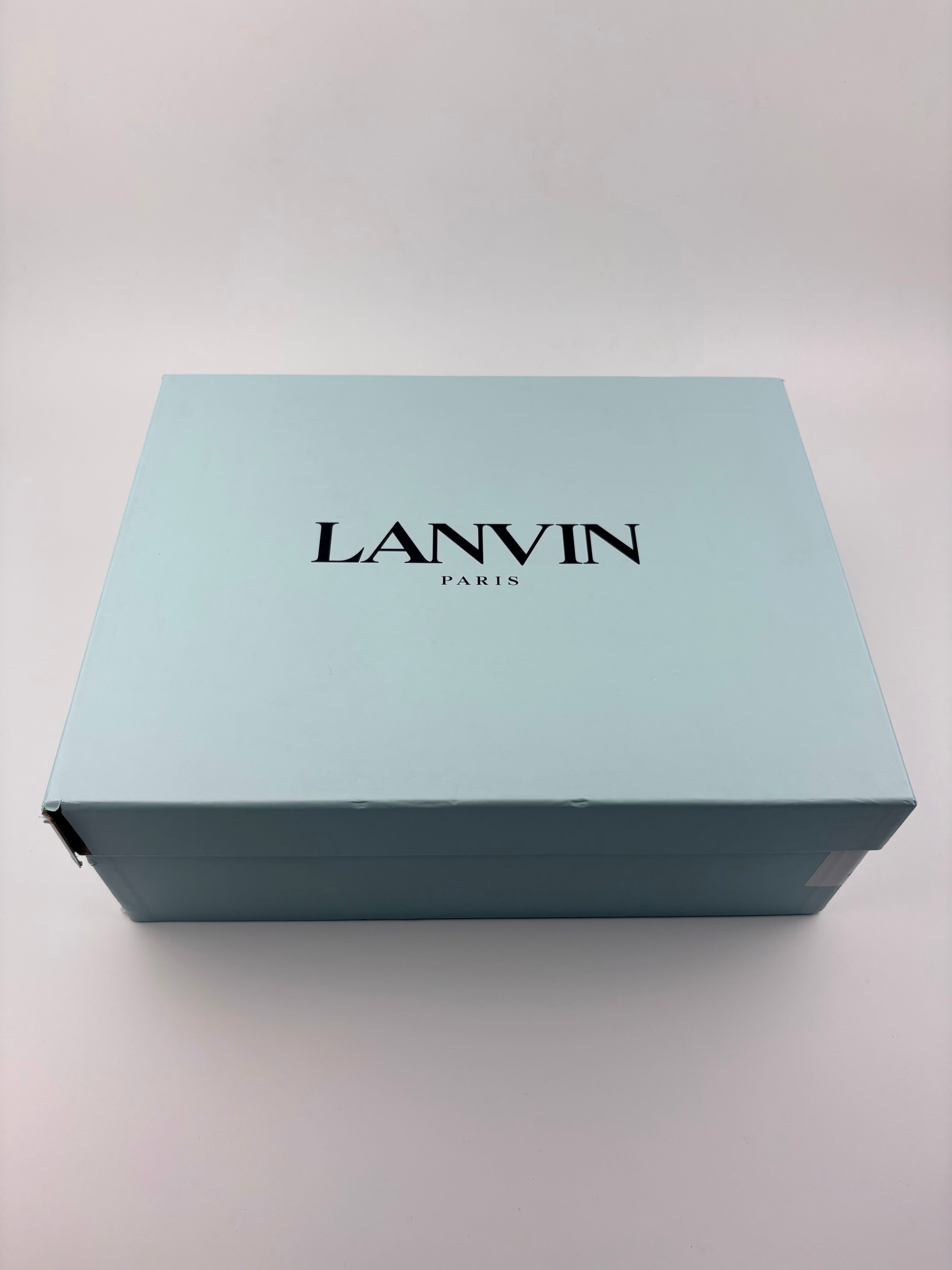 Lanvin Curb Enfant Bordeaux et Bleu Marine Taille 38
