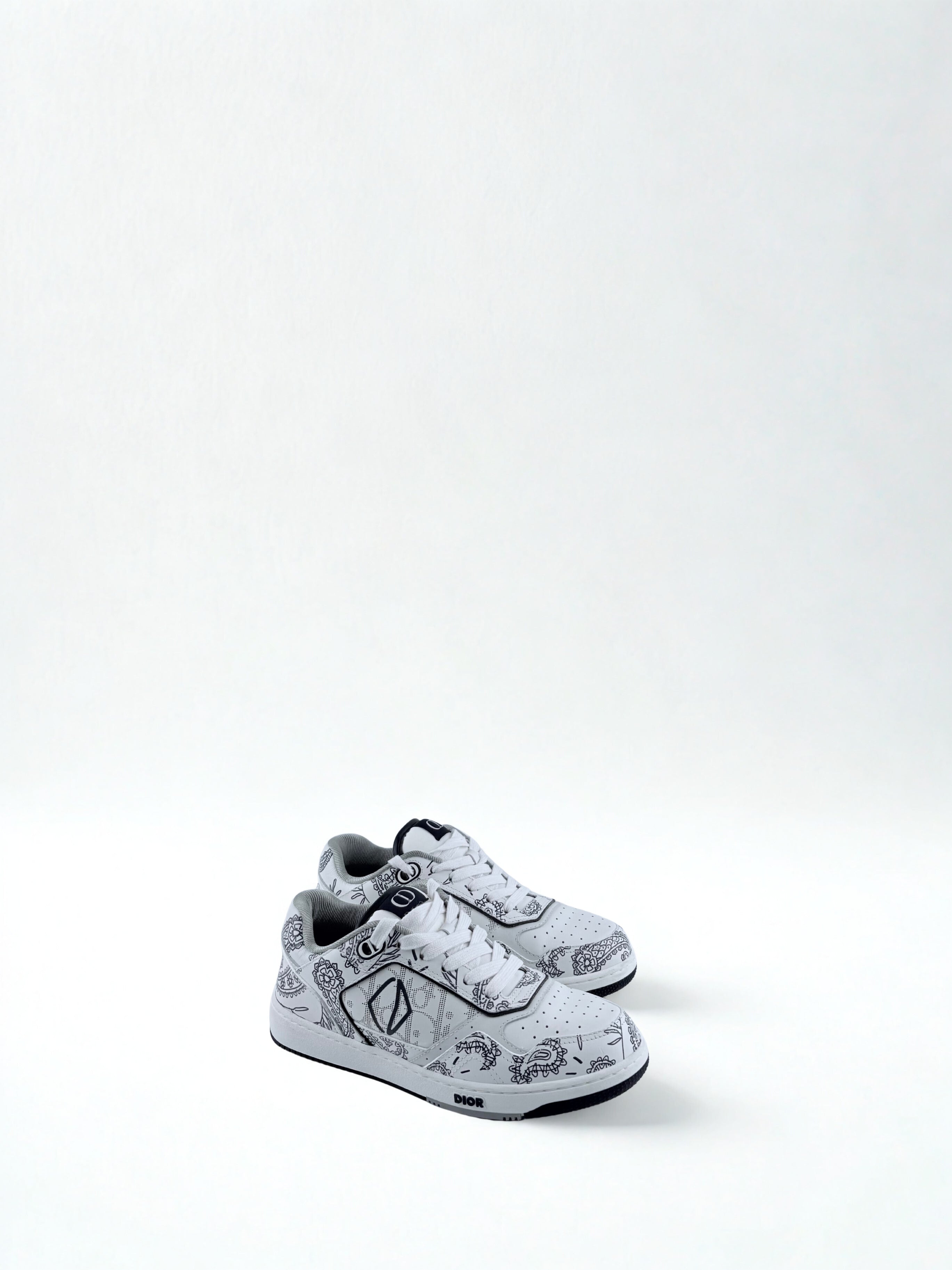 Sneakers Dior B27 Paisley Monogramme Blanche Taille 37
