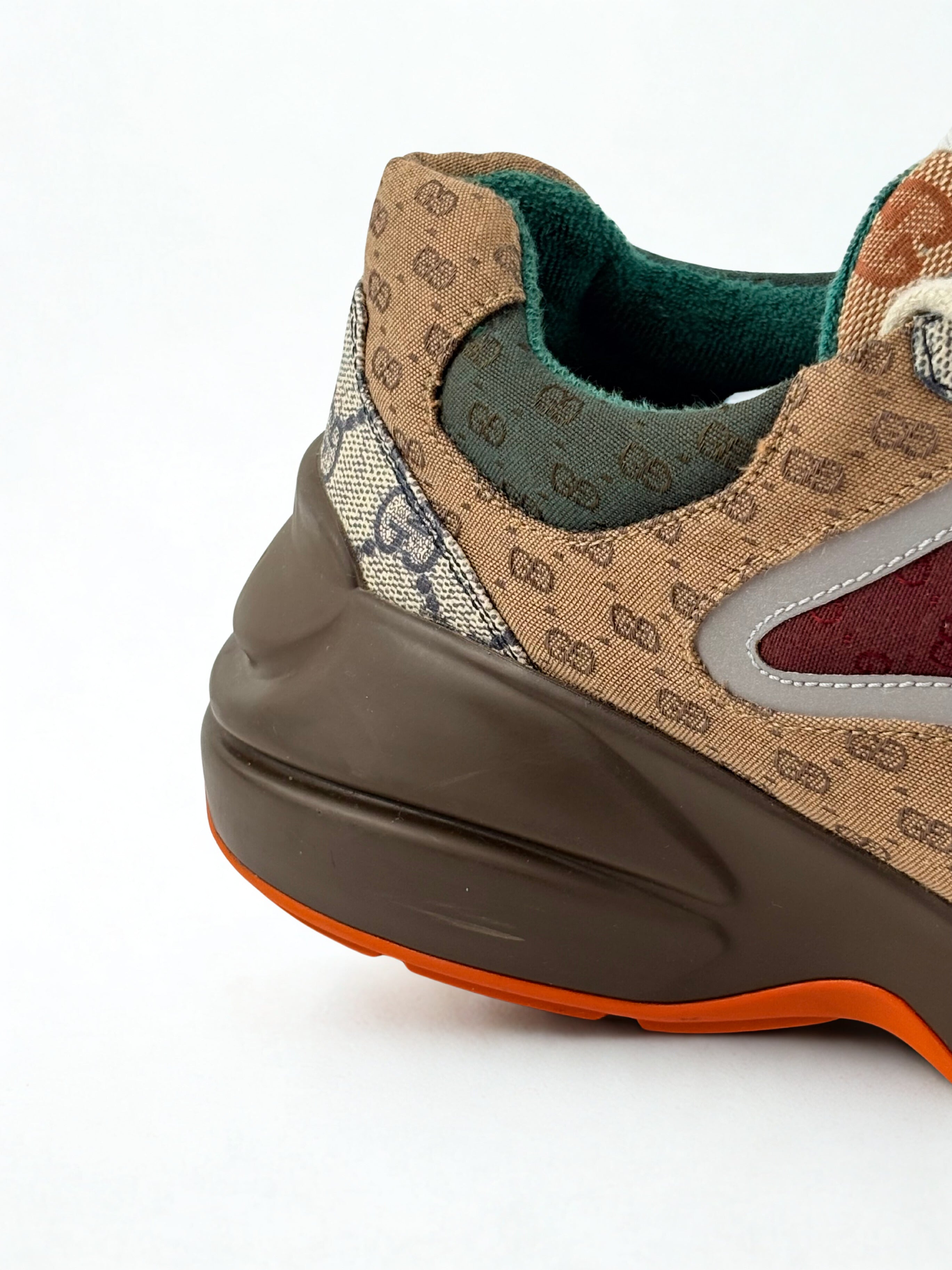 Gucci Rhyton Brick Rouge Toile GG Canvas Taille 42