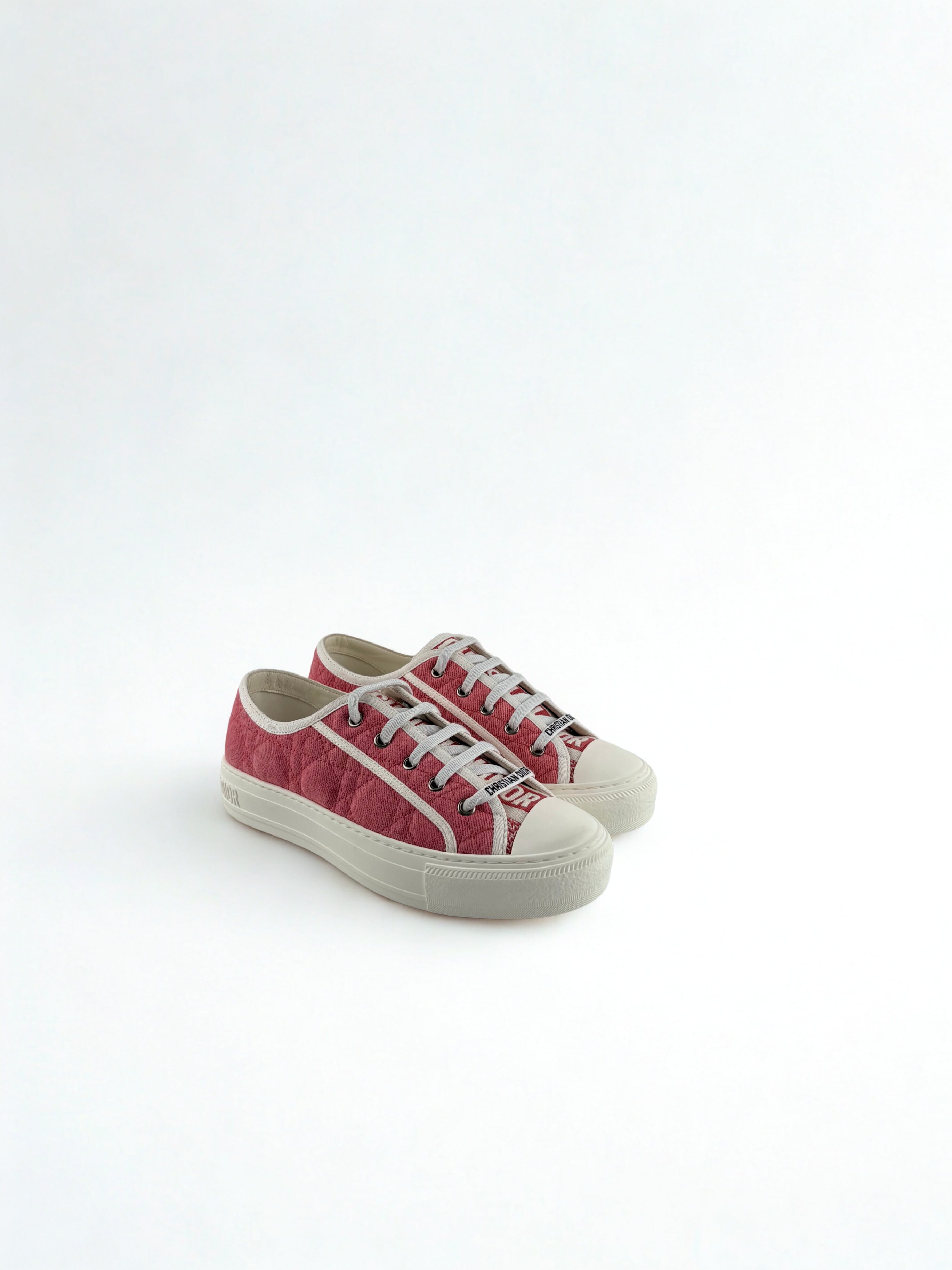 Sneakers Dior Walkn Rose et Blanche Taille 38,5