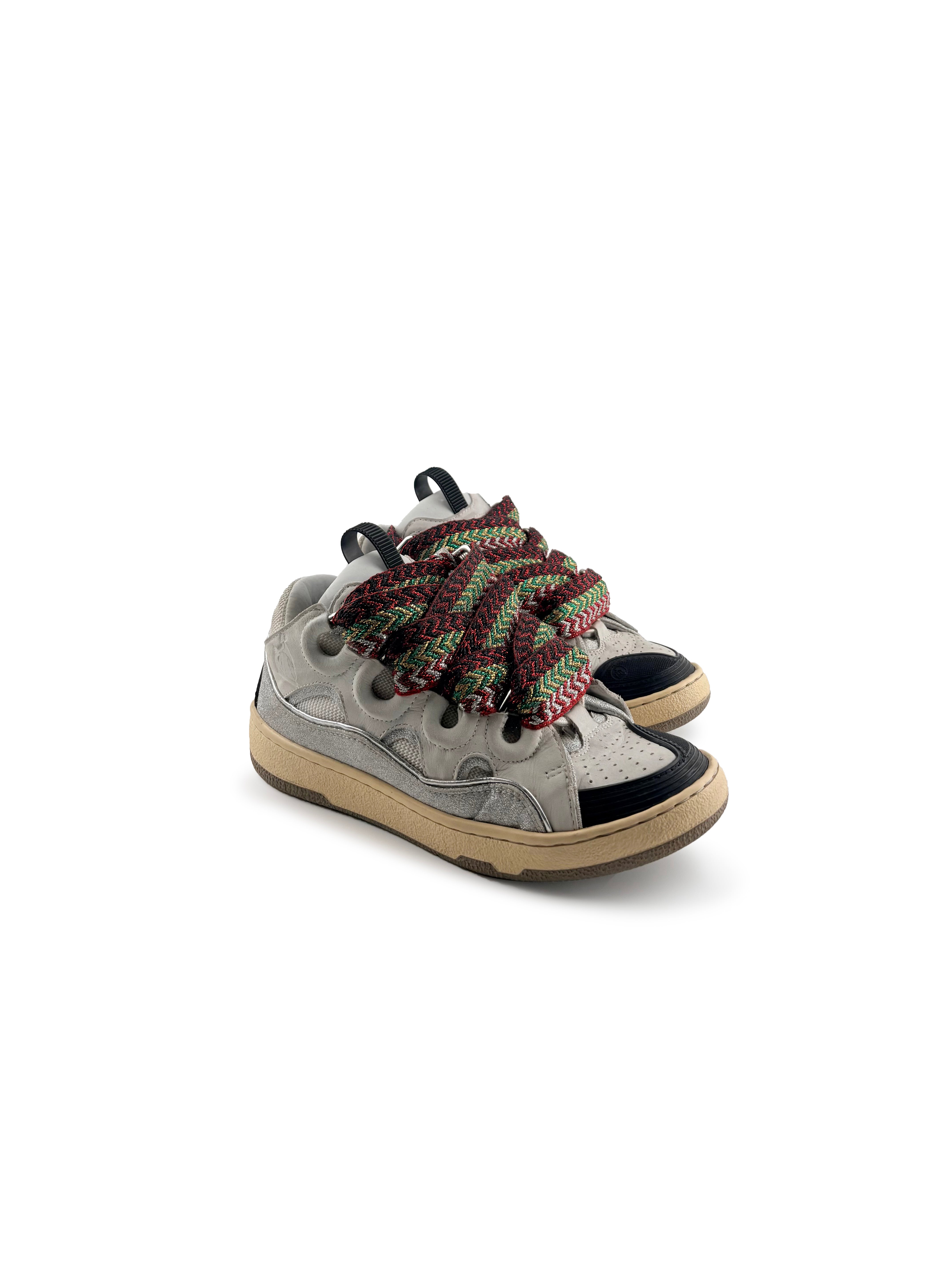 Sneakers Lanvin Blanche et Argenté Taille 36