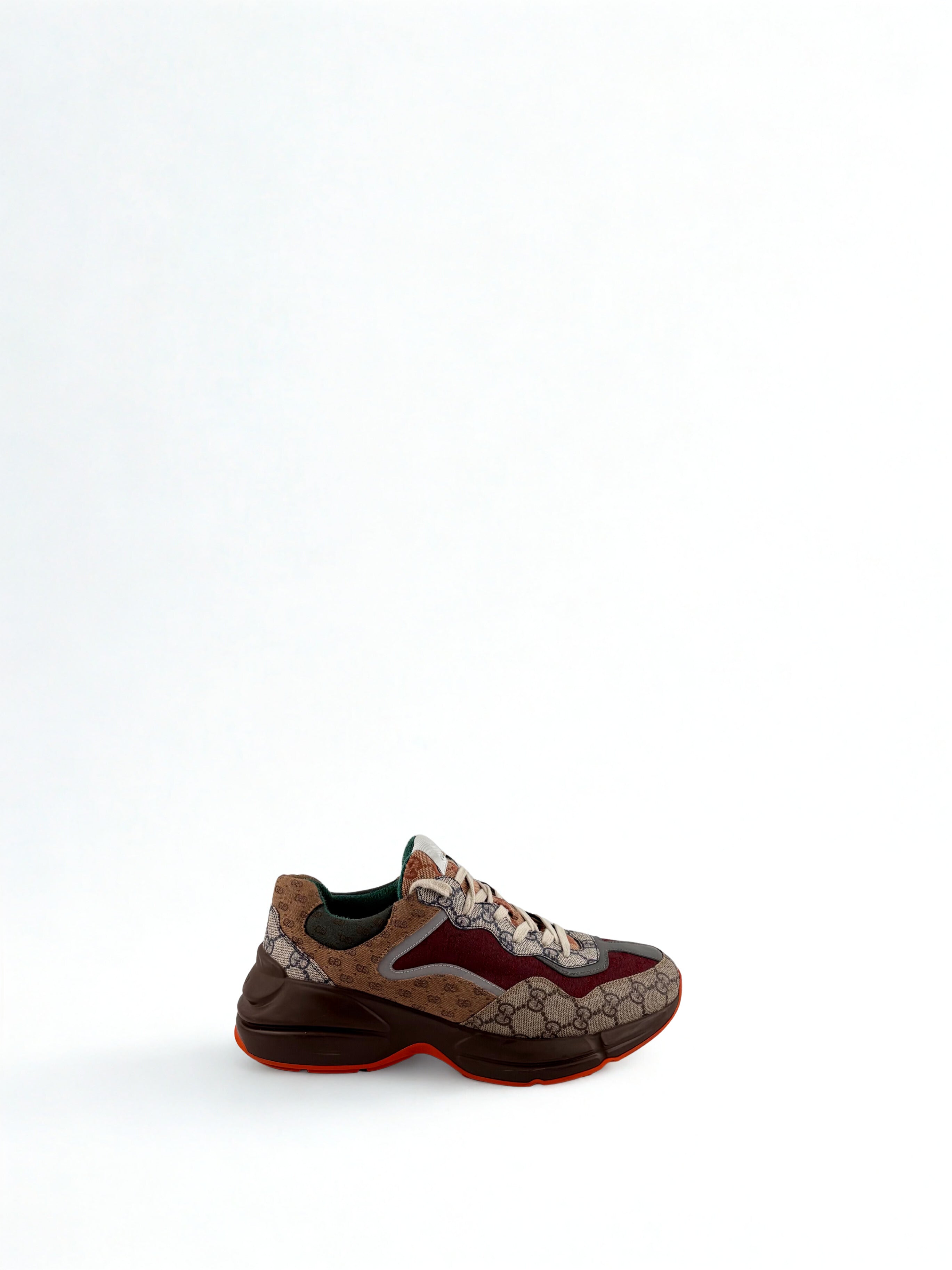Gucci Rhyton Brick Rouge Toile GG Canvas Taille 42