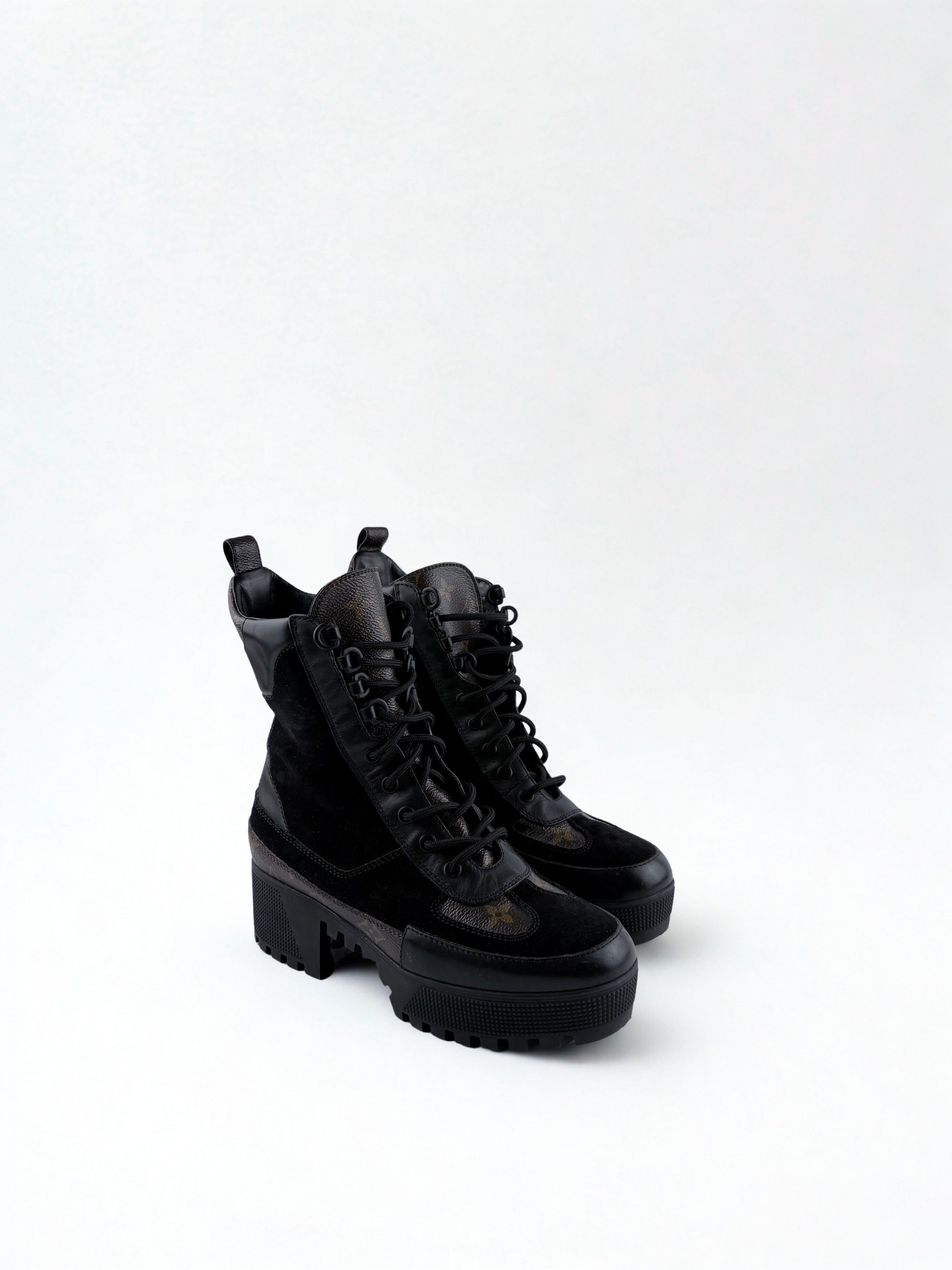 Louis Vuitton Boots Désert Monogramme Noir Taille 38