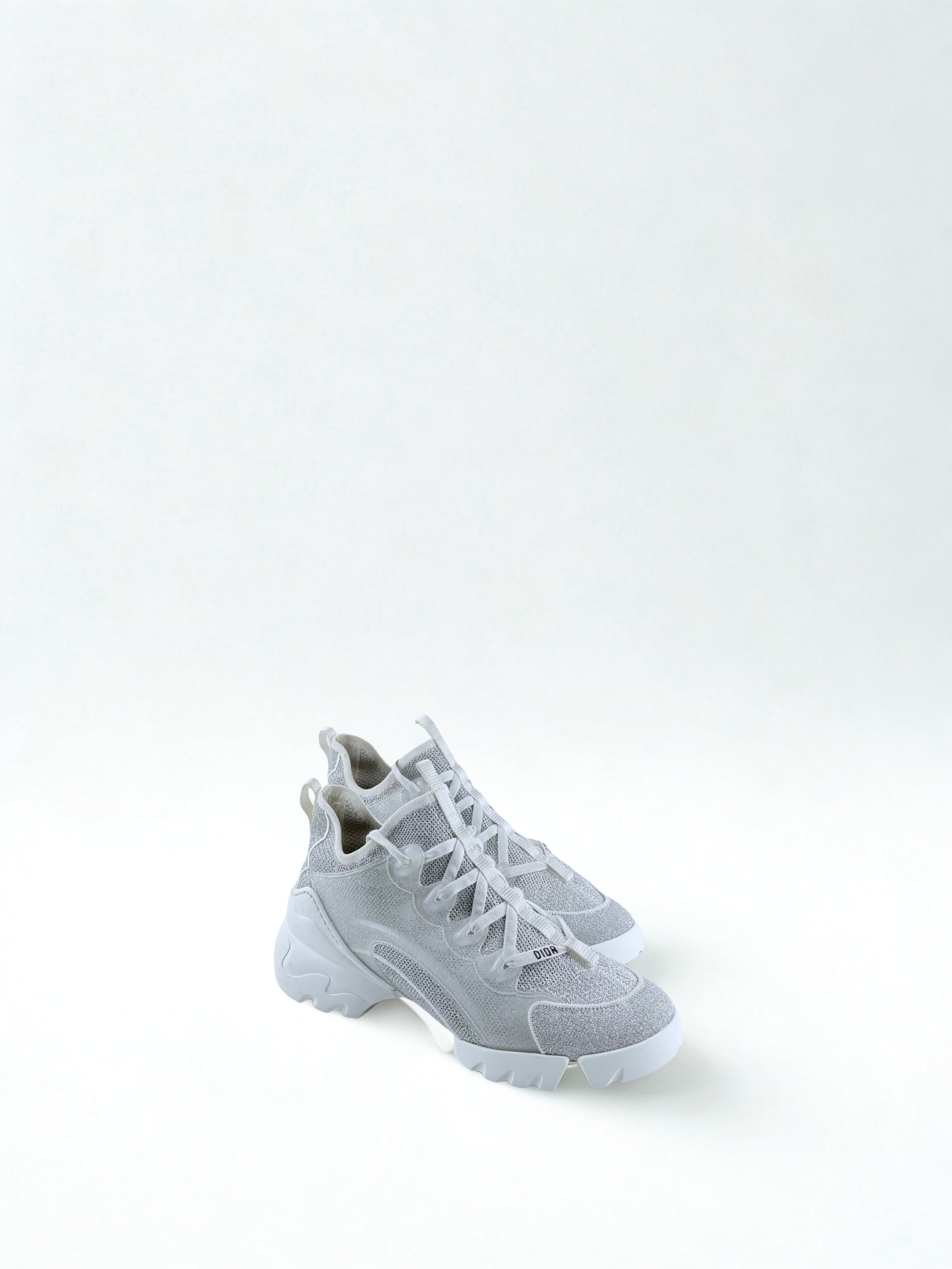 Sneakers Dior D Connect Argenté et Grise Taille 40