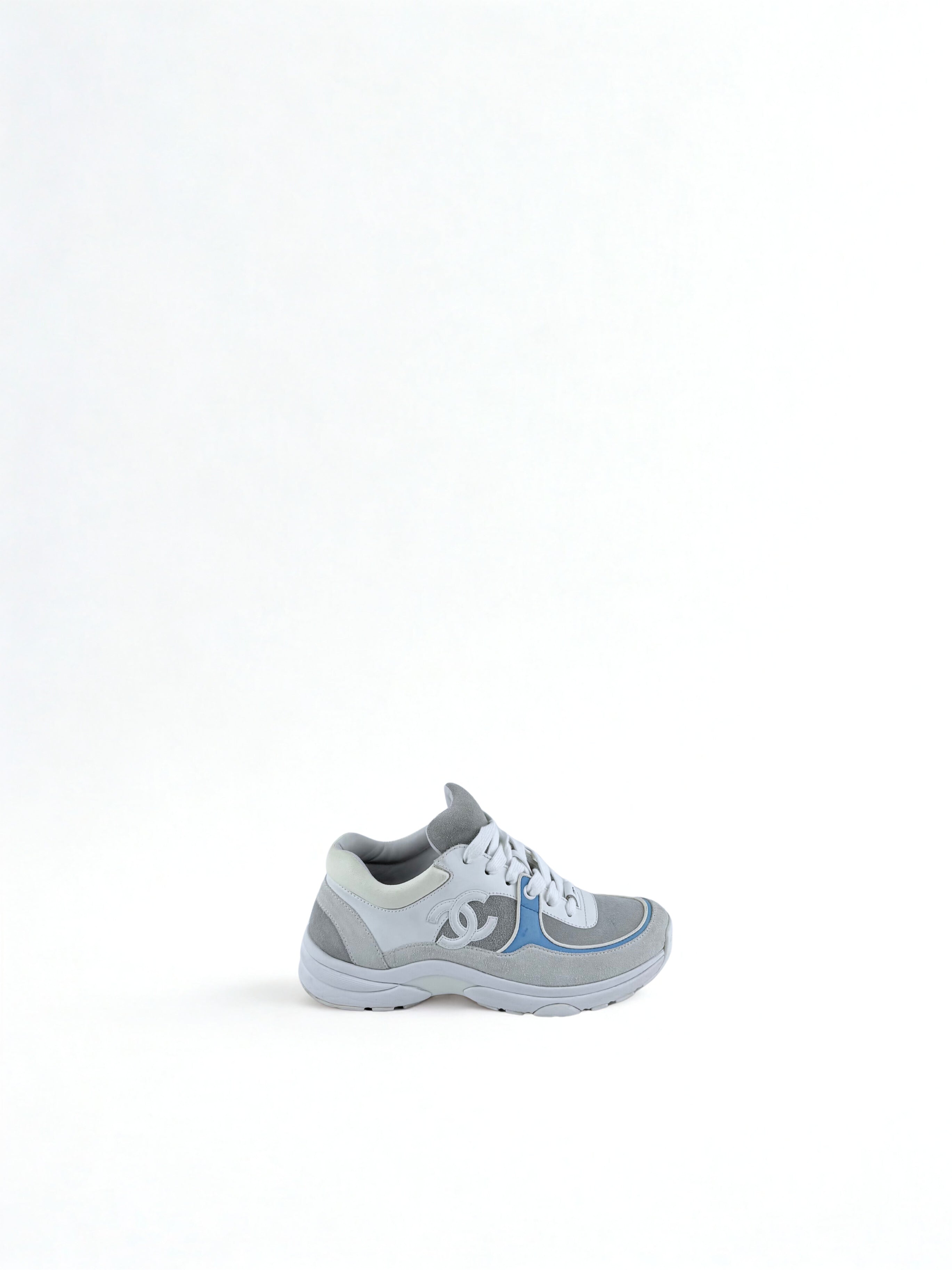 Chaussure Chanel Runner Bleu et Blanche Taille 35