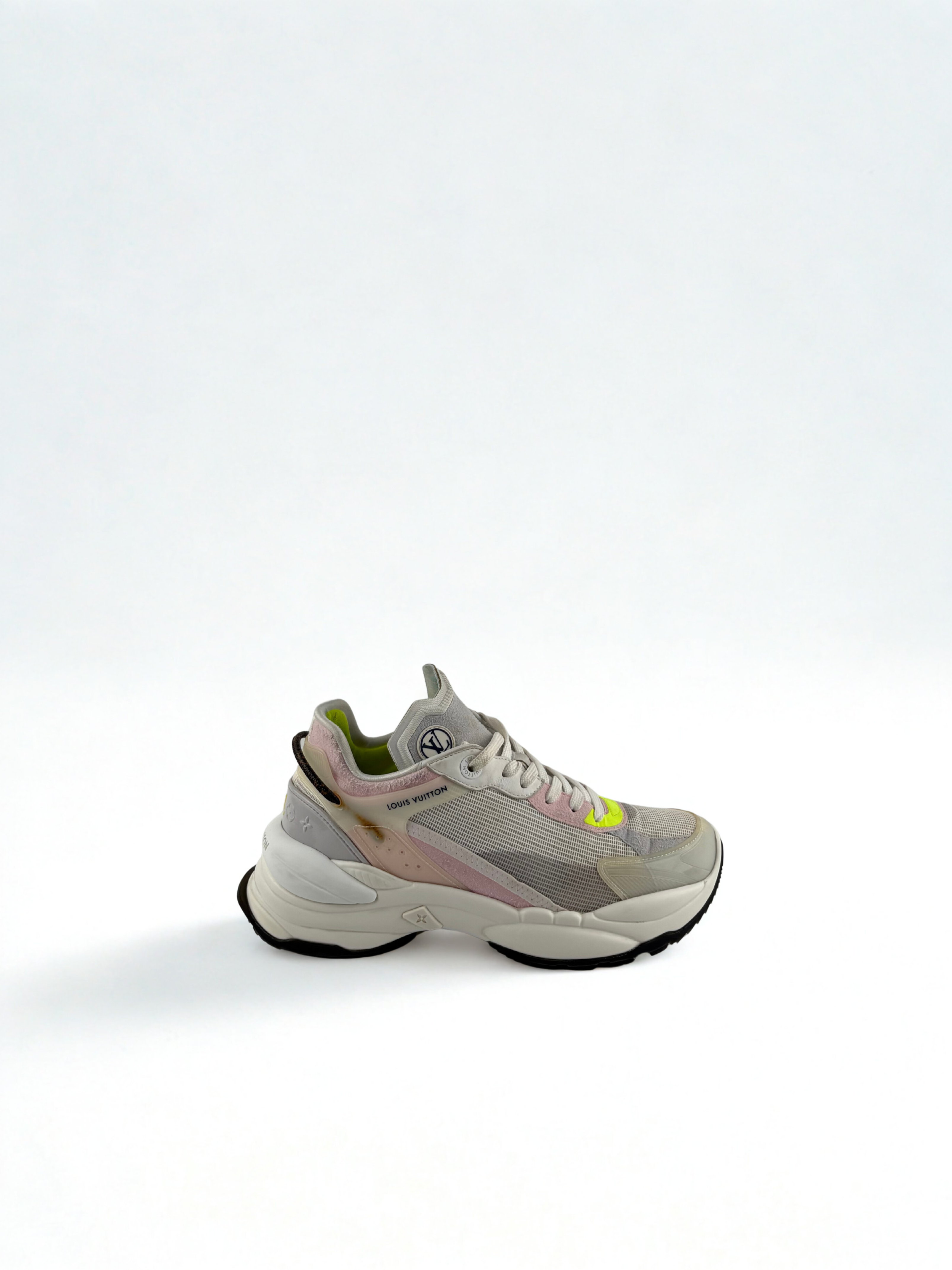 Louis Vuitton Run 55 Rose et Jaune Fluo Taille 38