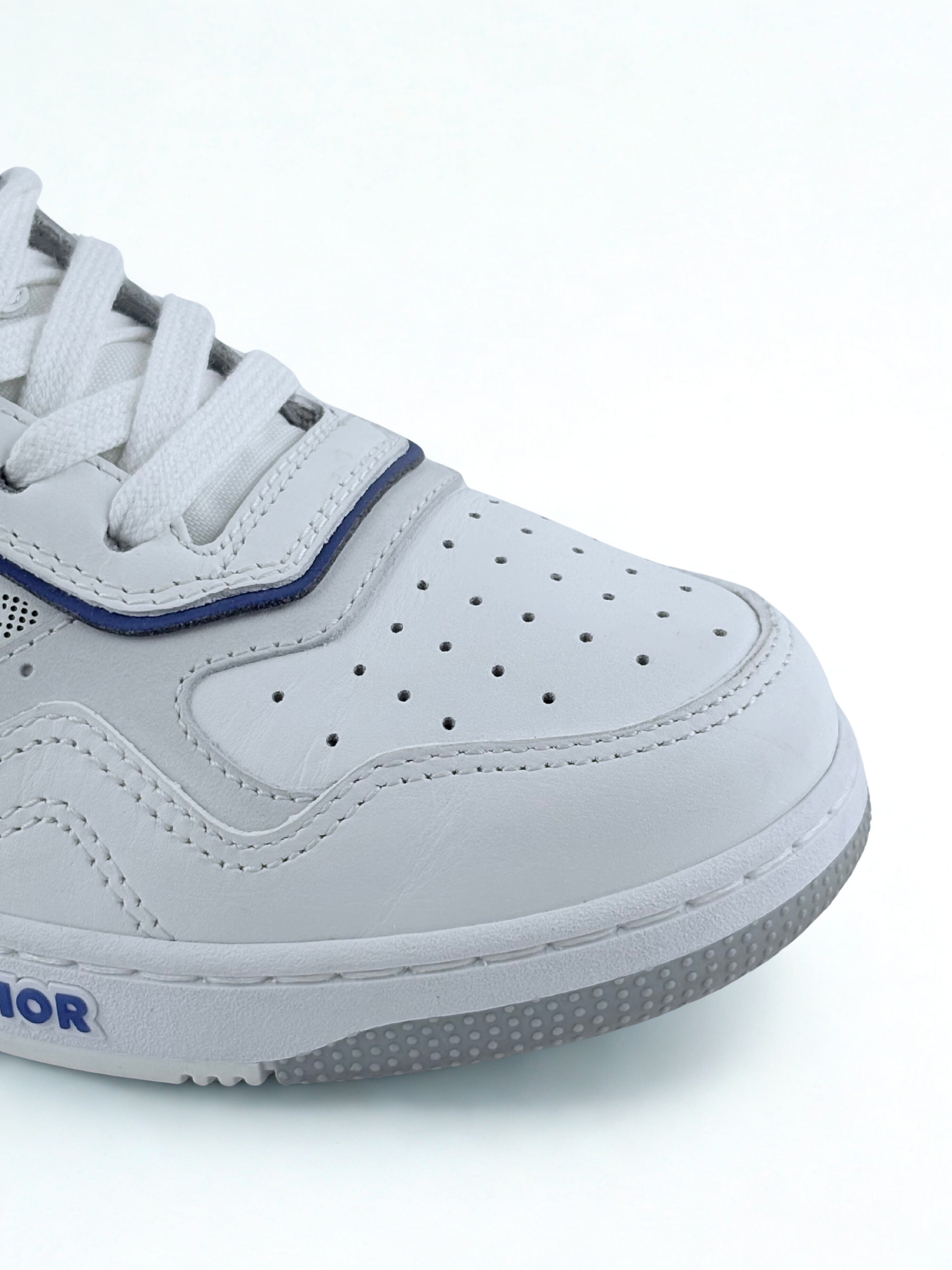 Chaussure Dior B27 à Monogramme Blanc et Bleu Marine Taille 37