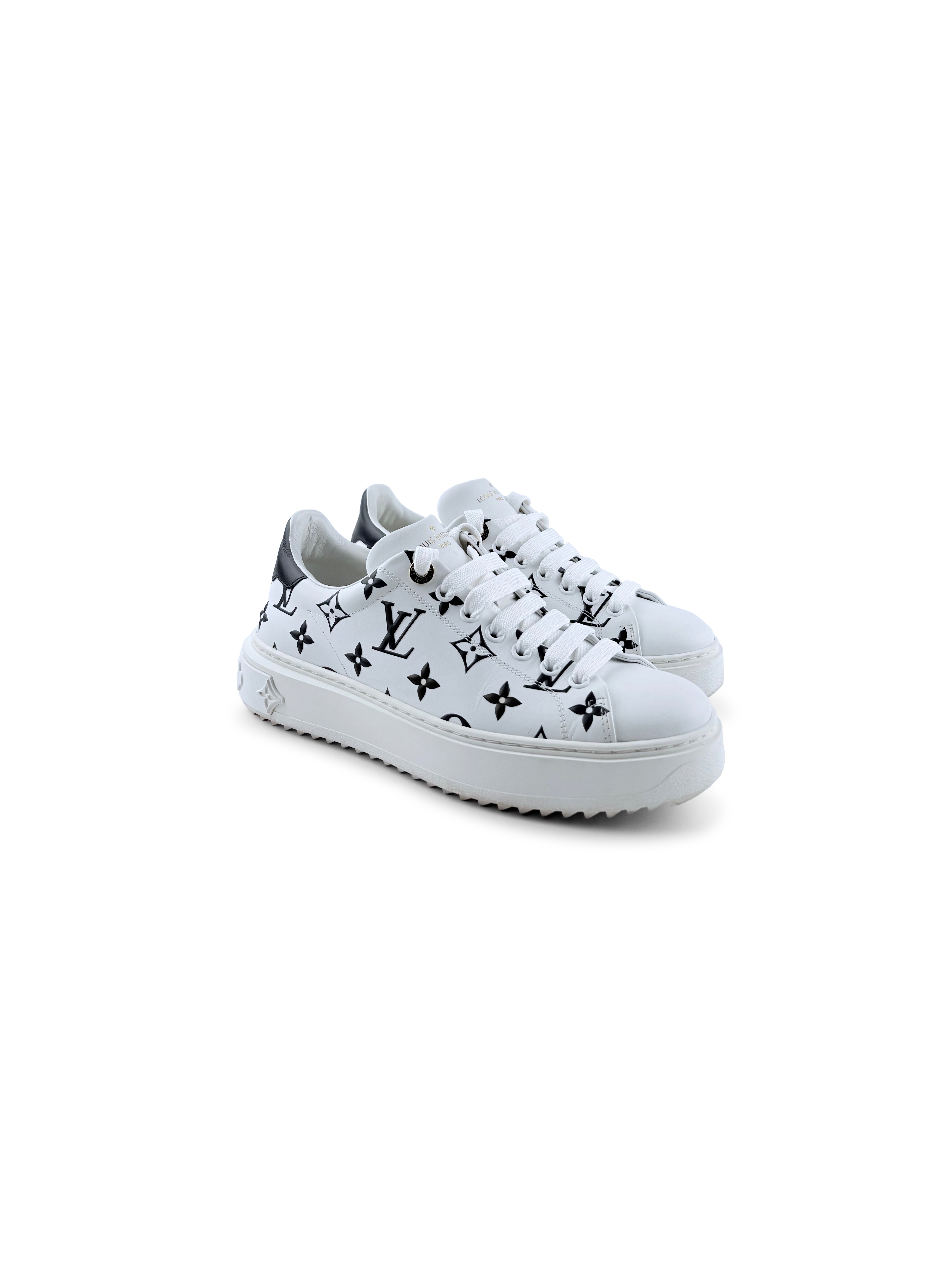 Louis Vuitton Time Out Blanche et Noir Monogramme Taille 38