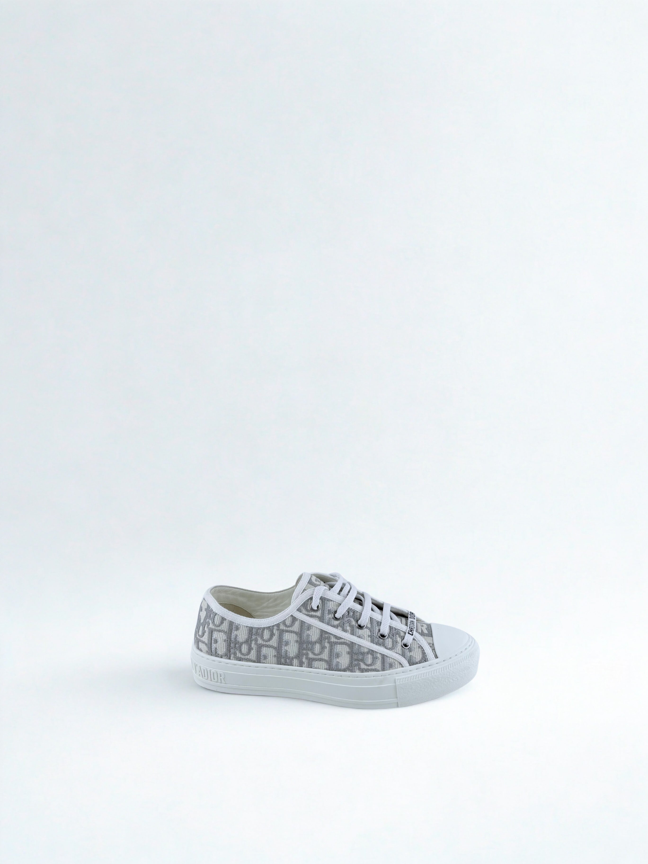 Dior Walkn Grise et Blanche Monogramme en Toile Taille 39