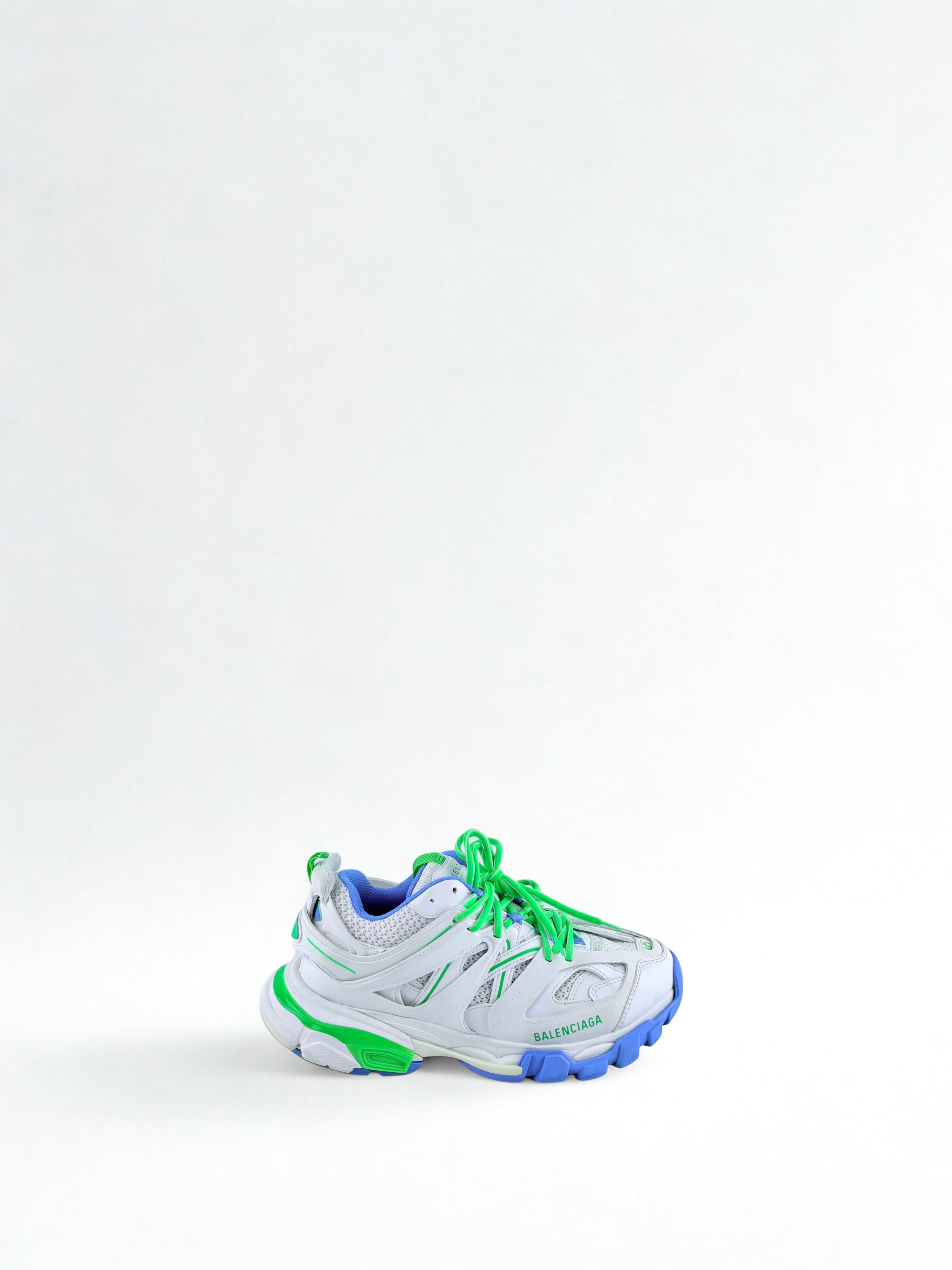 Sneakers Balenciaga Track Bleu Blanche et Verte Taille 40