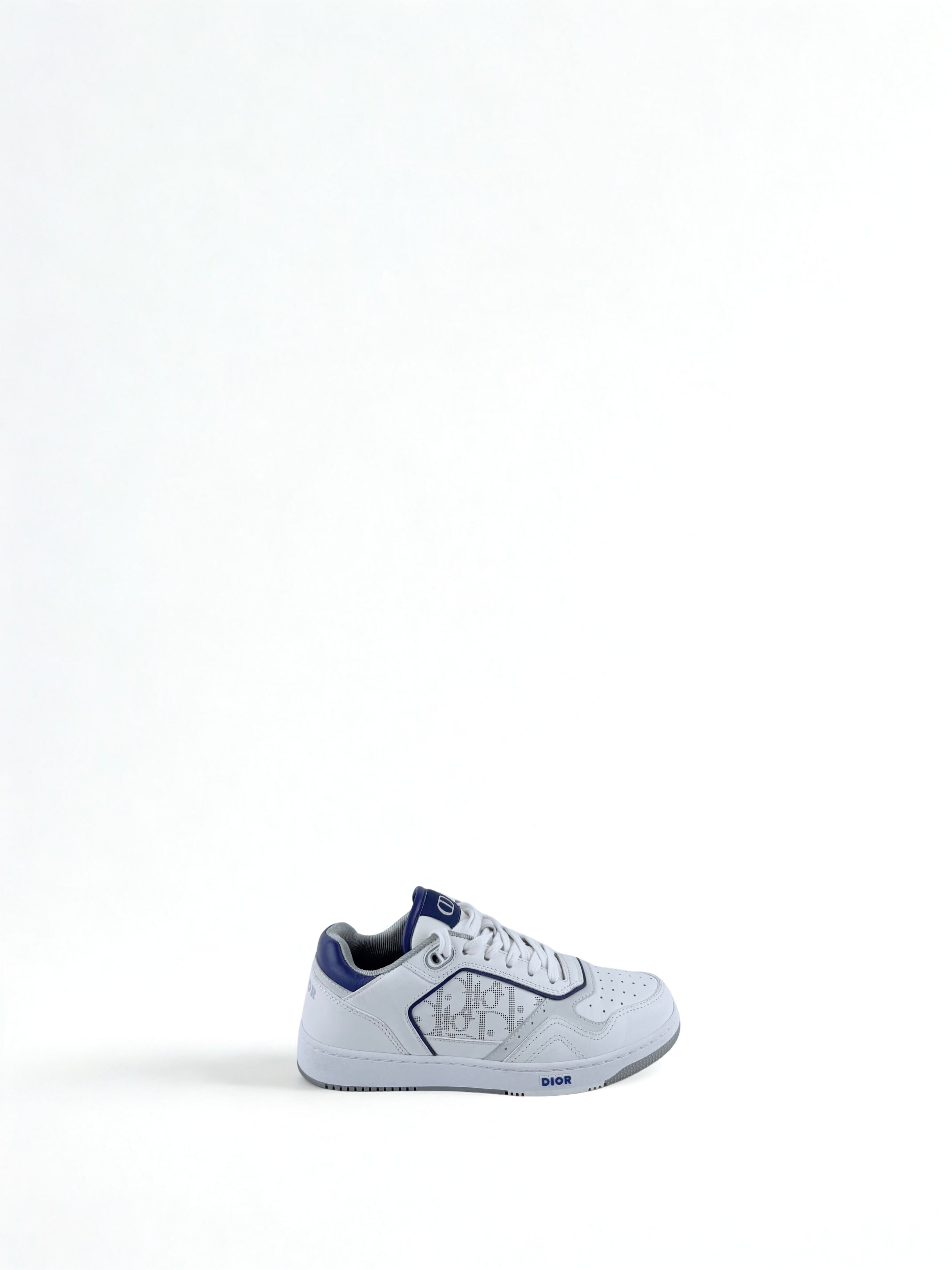 Chaussure Dior B27 à Monogramme Blanc et Bleu Marine Taille 37