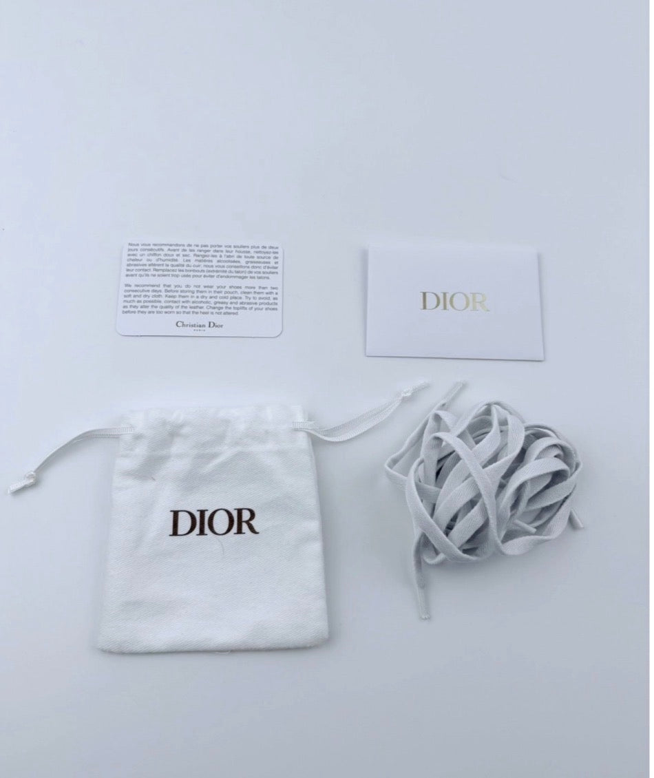 Sneakers Dior D-Connect Argenté et Blanche Taille 35