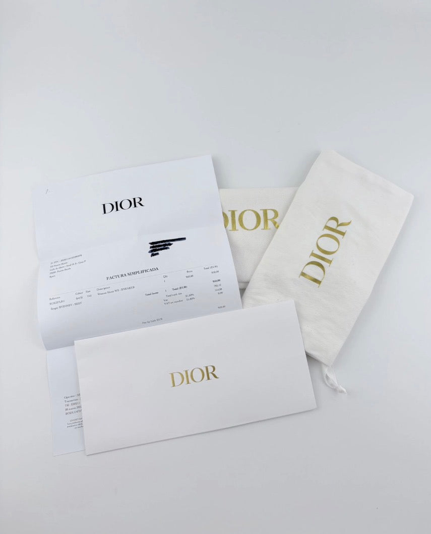 Sneakers Dior Vibe Argenté et Transparente Taille 40