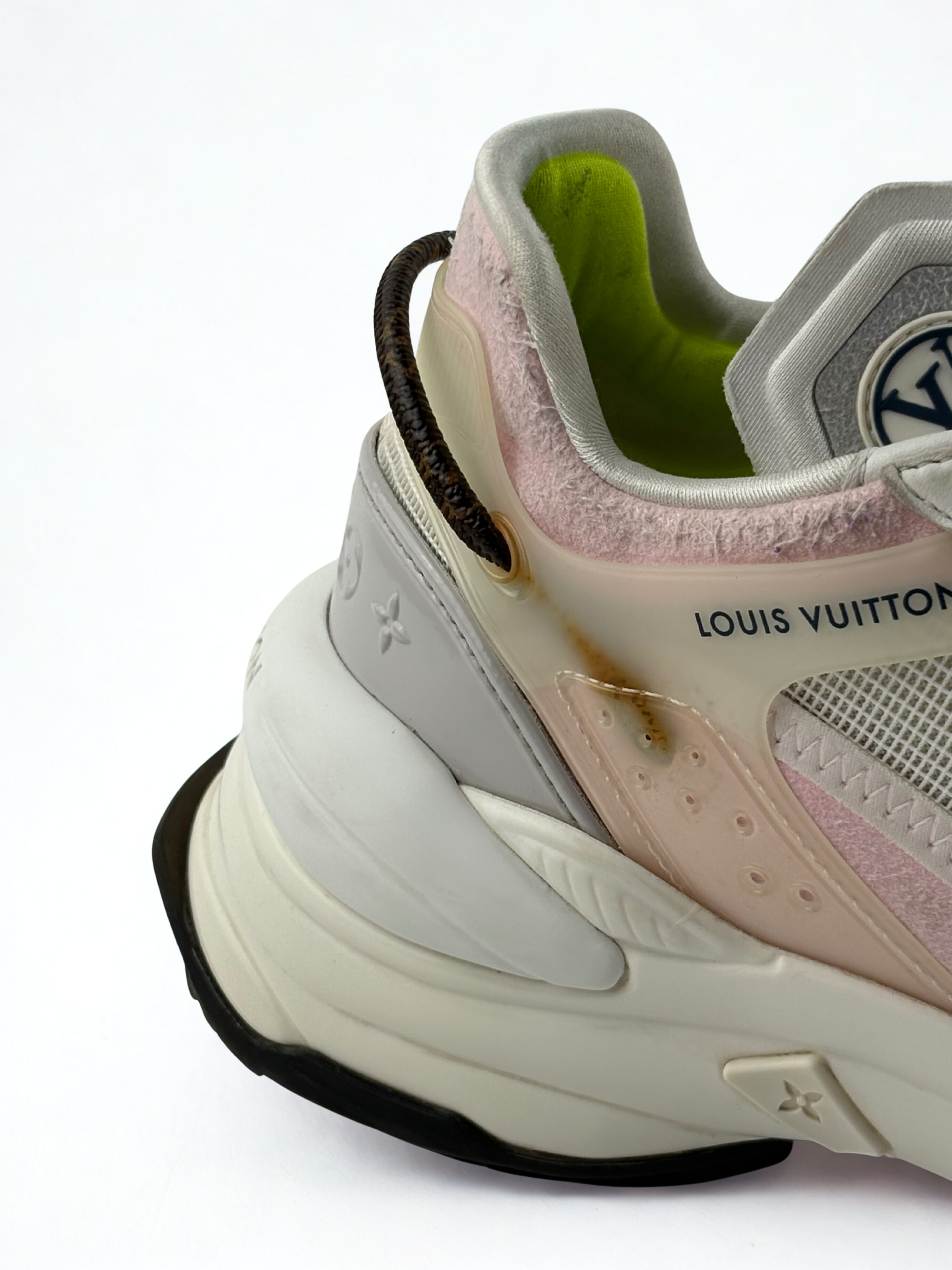 Louis Vuitton Run 55 Rose et Jaune Fluo Taille 38