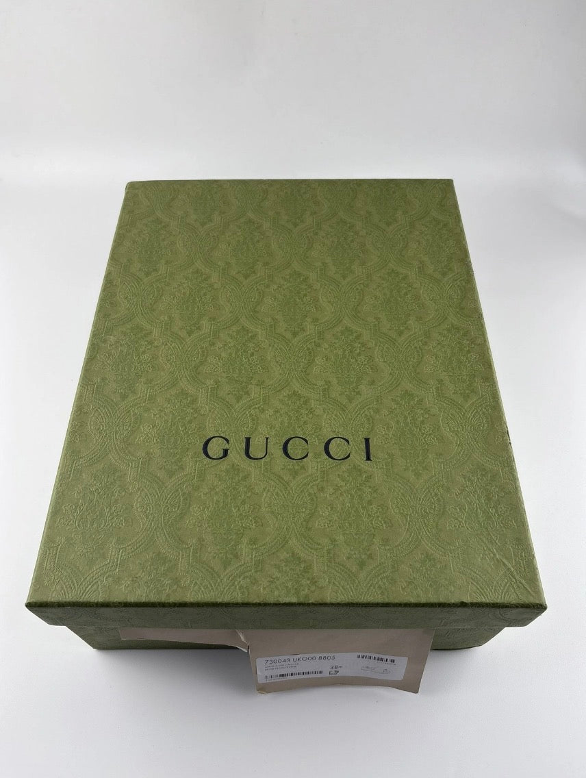 Mules Gucci Toile GG Canvas Beige et Rose Taille 38,5