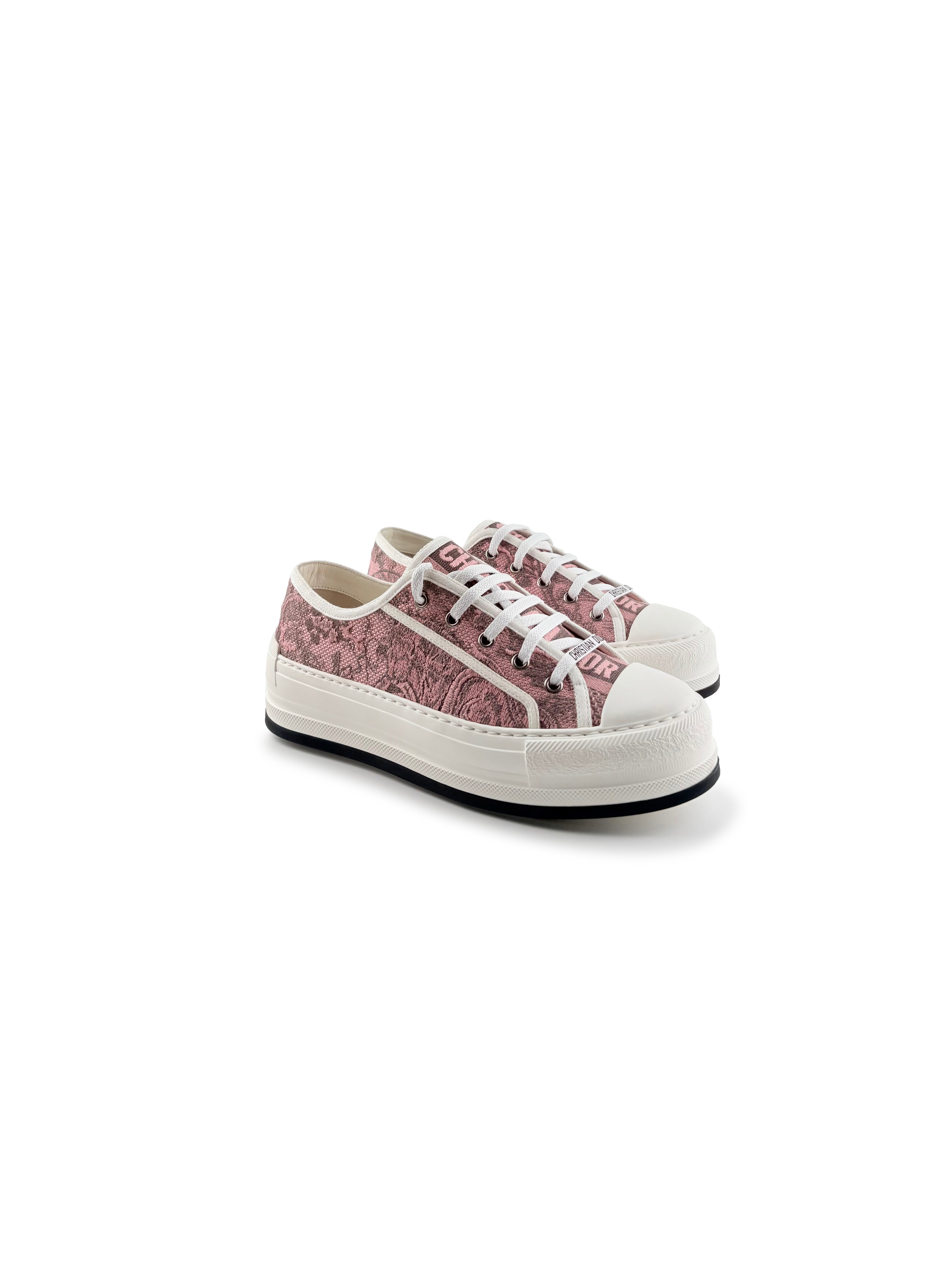 Dior Walkn Plate-forme Rose à Jacquard Taille 39