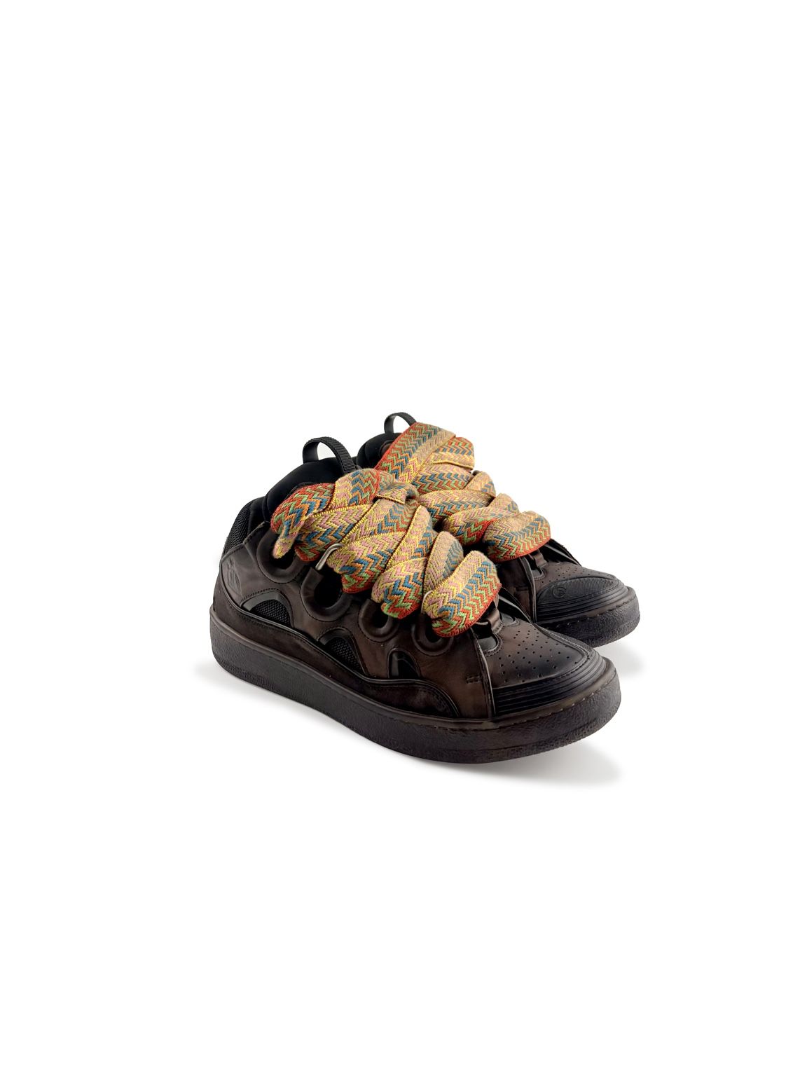 Lanvin Curb Marron et Multicolore Taille 42