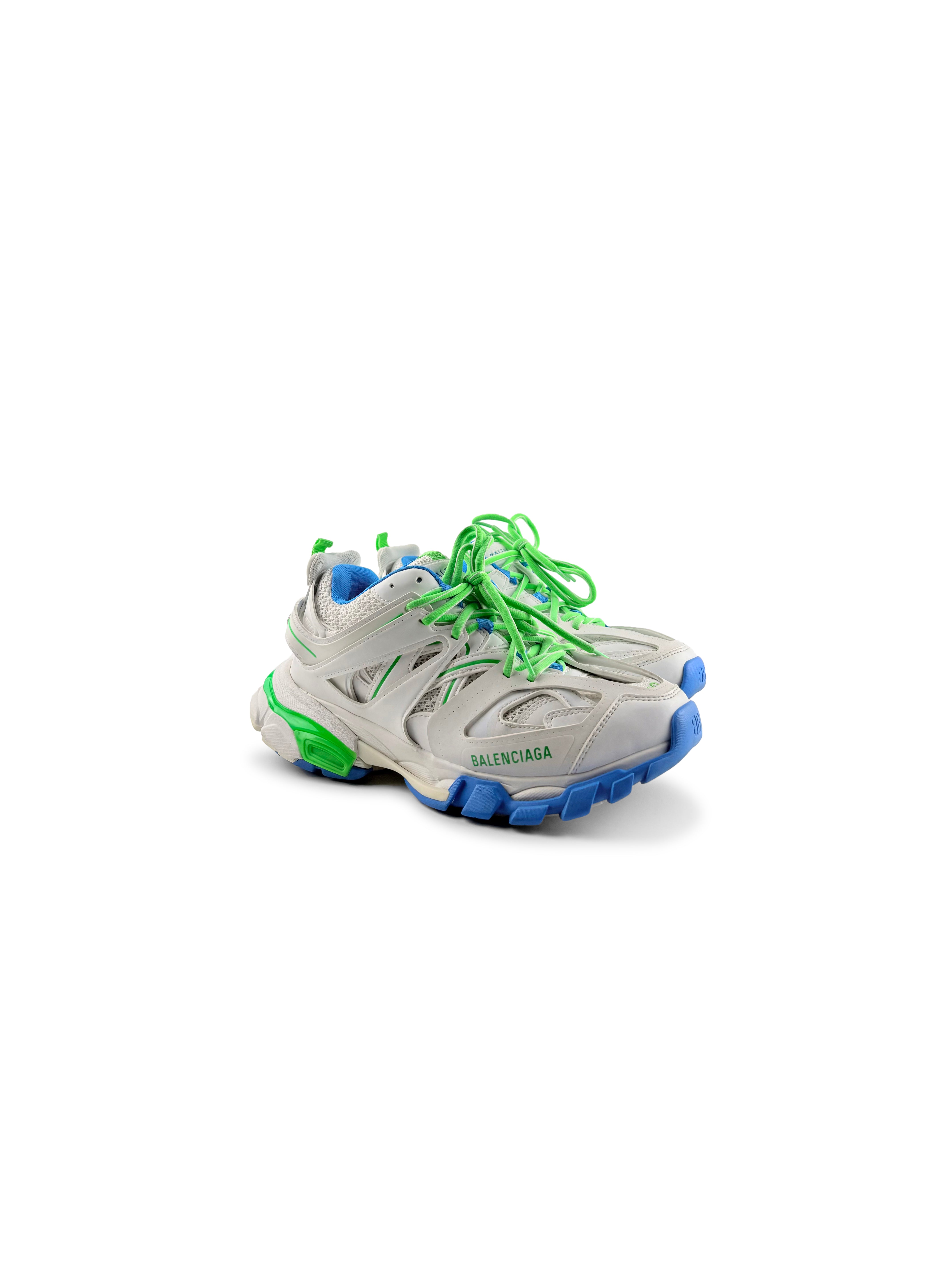 Sneakers Balenciaga Track Bleu Blanche et Verte Taille 40
