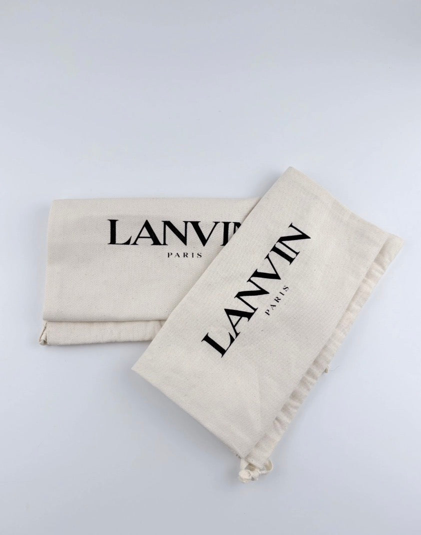 Sneakers Lanvin Curb Xl Jaune et Blanche Taille 40