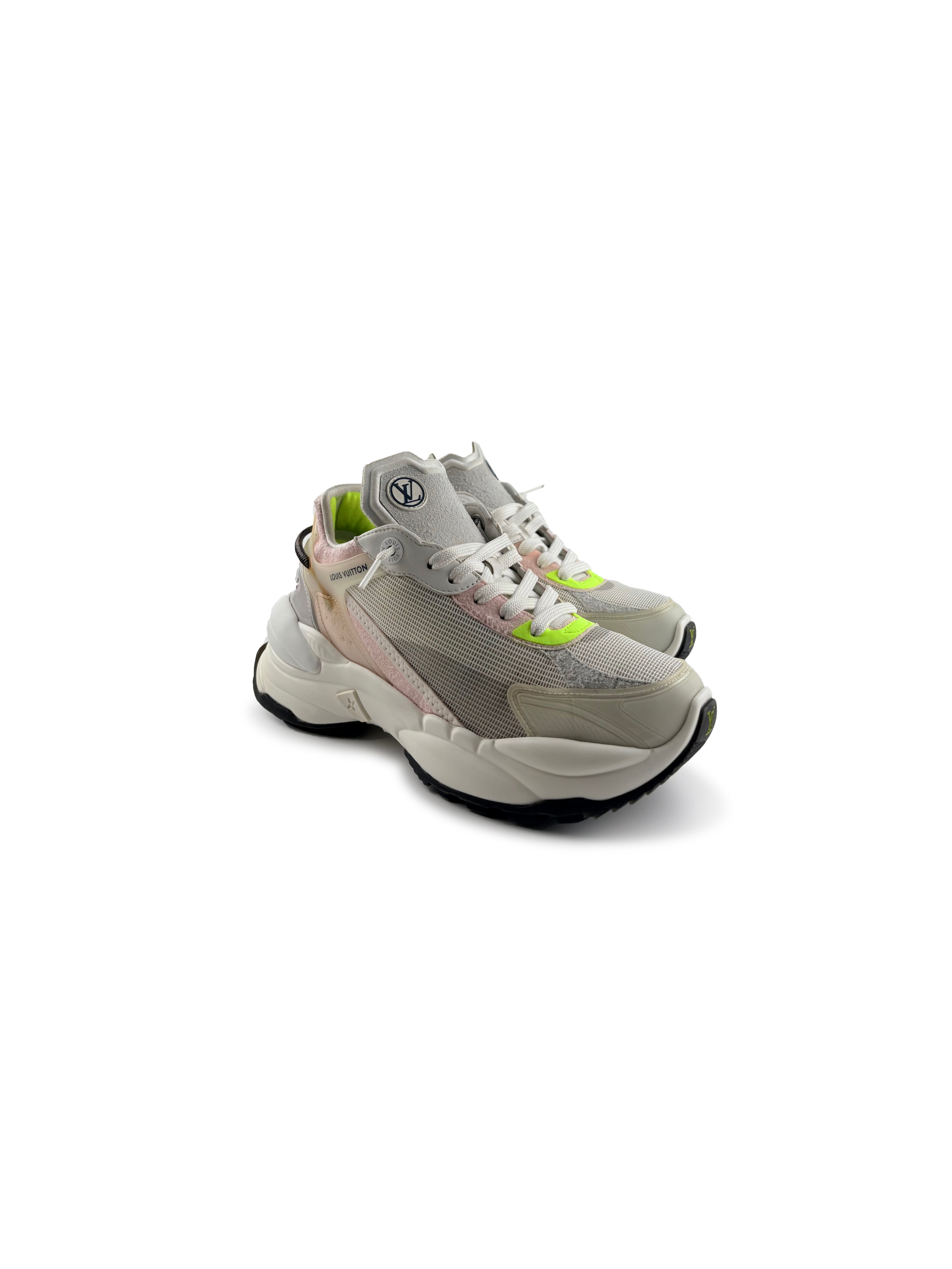 Louis Vuitton Run 55 Rose et Jaune Fluo Taille 38