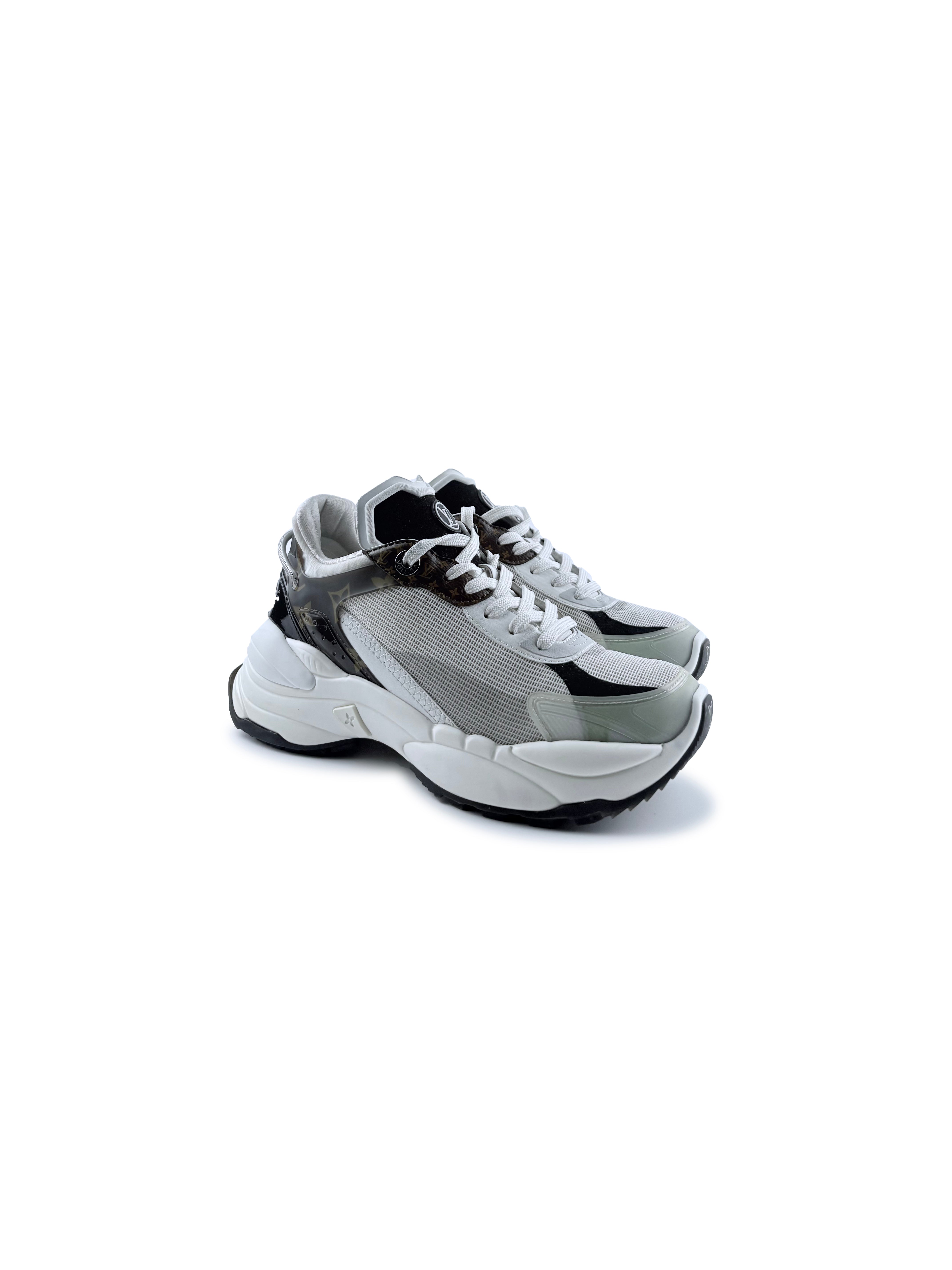 Louis Vuitton Run 55 Grise et Noir Monogramme Taille 36