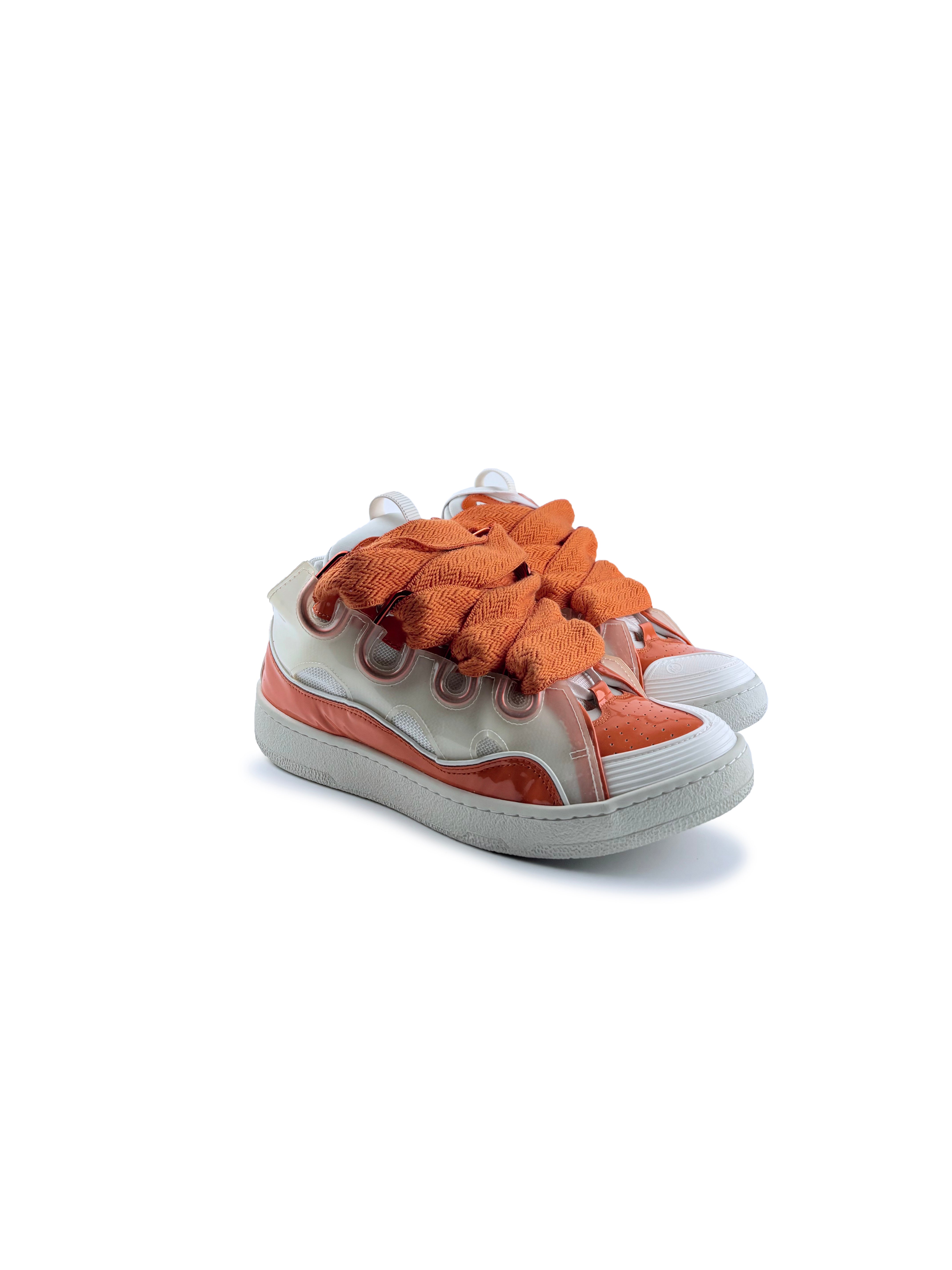 Lanvin Curb Xl Orange et Blanche Taille 42