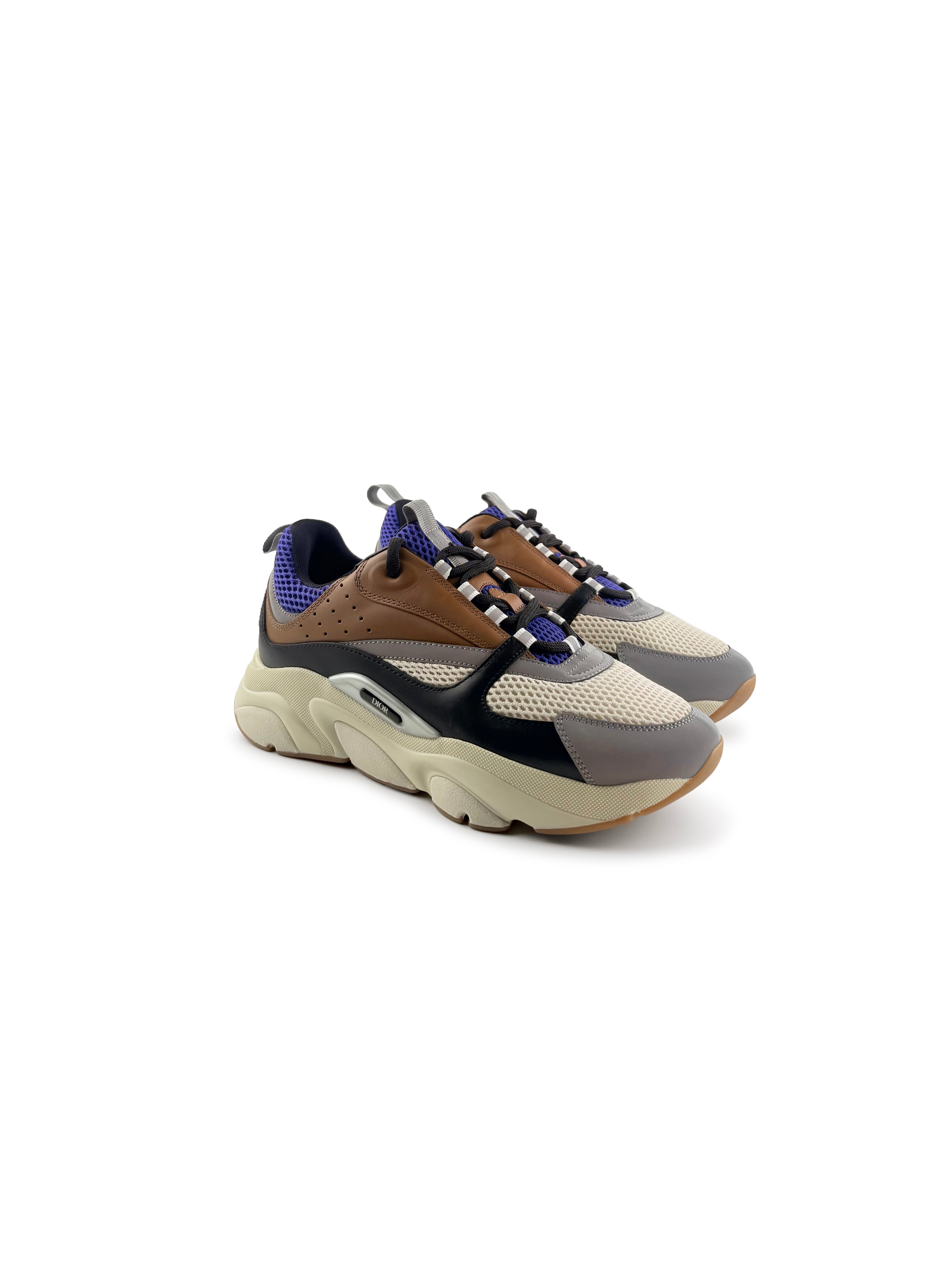 Sneakers Dior B22 Marron et Bleu Marine Taille 42