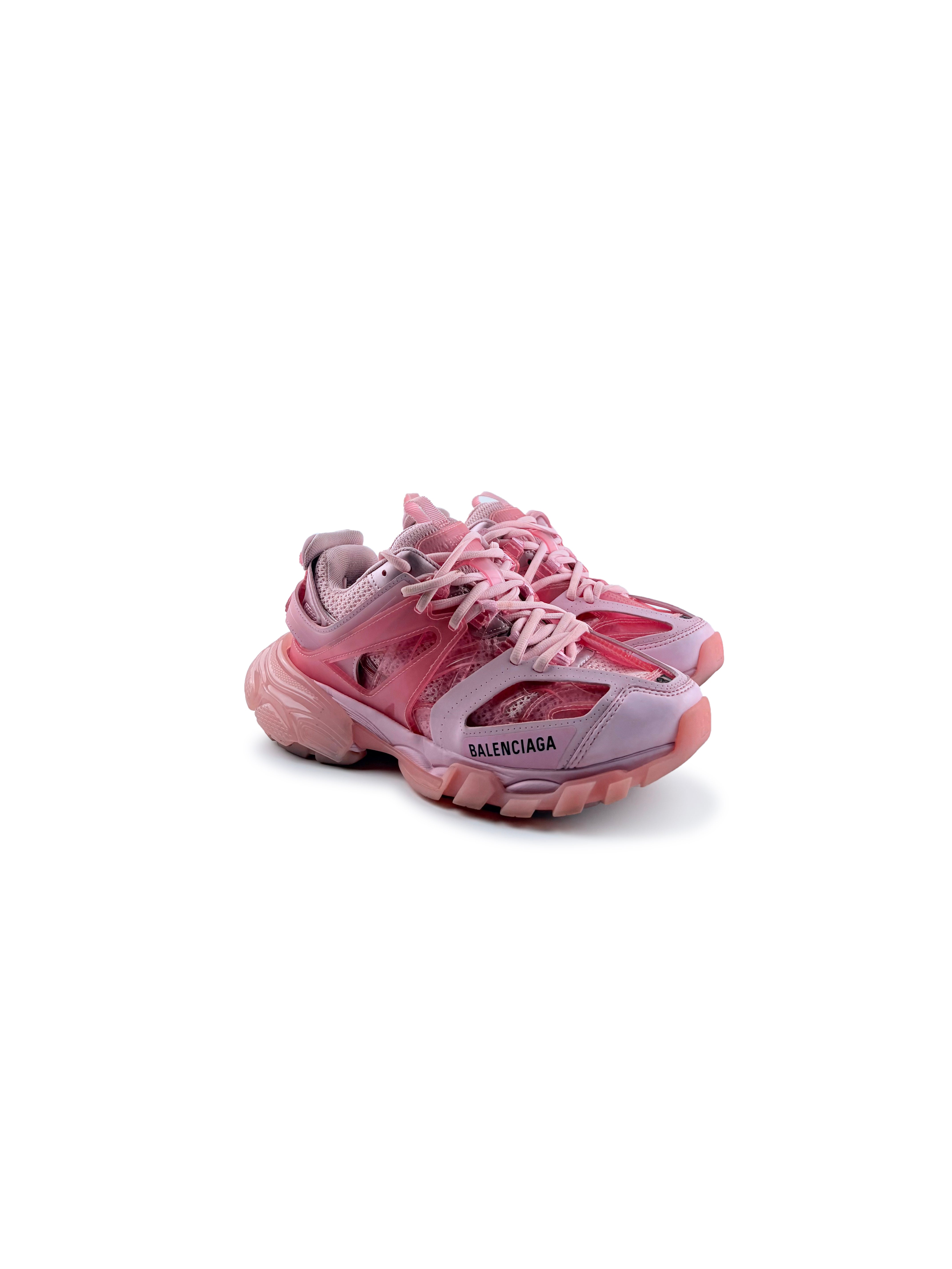 Sneakers Balenciaga Track Édition Limitée Rose et Noir Taille 37