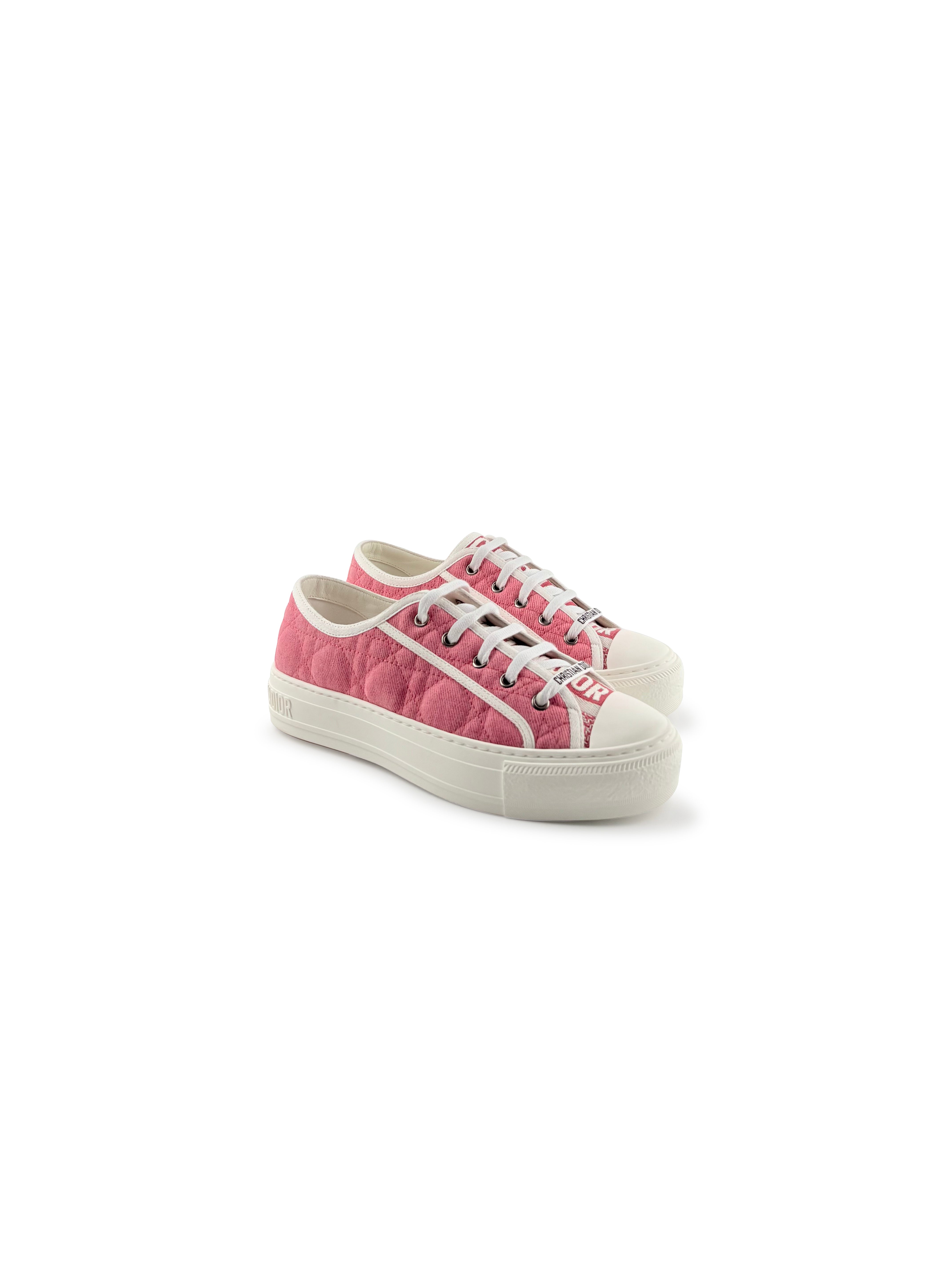 Sneakers Dior Walkn Rose et Blanche Taille 37,5